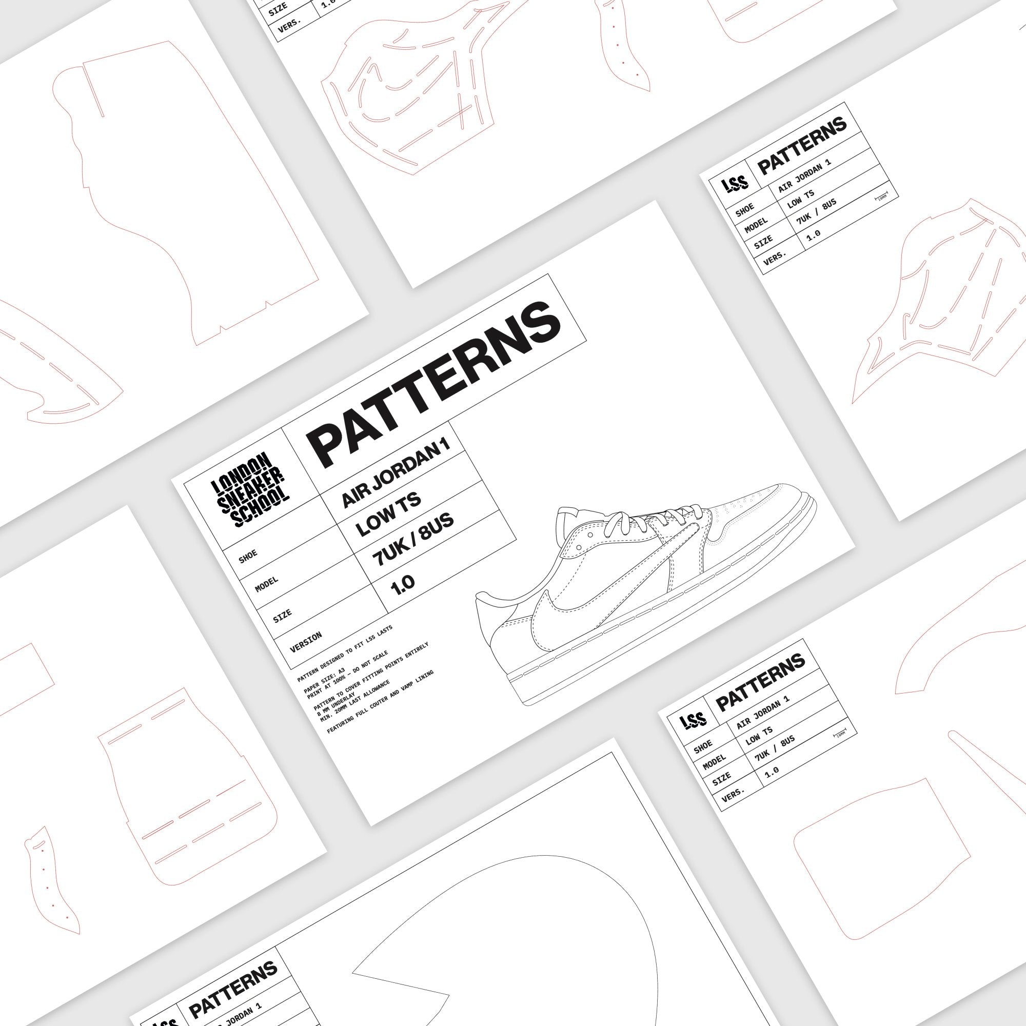 Air Jordan 1 Travis Scott Low Patterns